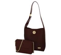 Camomilla Milano Borsa a Spalla Donna, Similpelle, Collezione Nives, Misura M, Colore Burgundy