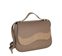 Camomilla Milano Borsa a Tracolla Donna, con Patta, Similpelle, Collezione Emma, Misura M, Colore Tortora