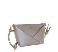 Camomilla Milano Borsa a Tracolla Donna, Similpelle, Collezione Glassè, Colore Argento