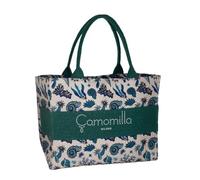 Camomilla Milano Borsa Mare Donna, Borsa Spiaggia, Misura M, Fantasia Conchiglia, Colore Verde
