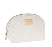 Camomilla Milano Busta Make-up Donna, Pouch Trucco, Collezione Beach Club, Misura L, Colore Bianco
