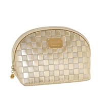 Camomilla Milano Busta Make-up Donna, Pouch Trucco, Collezione Beach Club, Misura L, Colore Oro