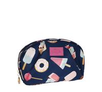 Camomilla Milano Busta Make-up Donna, Pouch Trucco, Collezione Candy, Misura M, Colore Blu