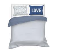 Camomilla Milano Home Completo letto Fiorellini Blu in raso di cotone