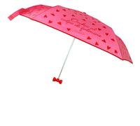 Camomilla Milano Mini Ombrello Pieghevole, Ombrellino con Fiocco, Colore Rosa