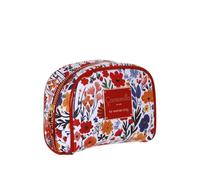 Camomilla Milano Necessaire da Viaggio Sweet Bloom Rosso, Motivo Floreale, 14 x 11 x 7 cm