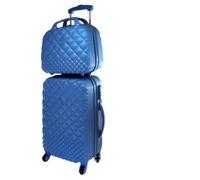Camomilla Milano Set Valigeria, Trolley Viaggio (40 lt.) + Vanity Case (15 lt.), Materiale Rigido, Ruote Pivotanti, Chiusura Zip con combinazione, Colore Iris