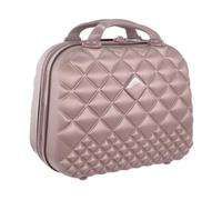 Camomilla Milano Vanity Case (15 lt.), Beauty Case da Viaggio, Materiale Rigido, Chiusura Zip, Colore Oro Rosa