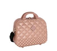 Camomilla Milano Vanity Case (15 lt.), Beauty Case da Viaggio, Materiale Rigido, Chiusura Zip, Colore Rosegold