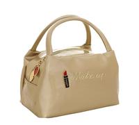 Camomilla Milano Vanity Case Donna, Similpelle, Collezione Make Up, Colore Oro