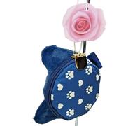 proteggi le tue monete nella camomilla in tessuto leggero in peluche rosa