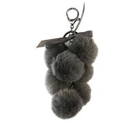 Camomilla - Portachiavi Pompon Grigio Ciondoli e Charms 1 pieces female