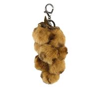 Camomilla - Portachiavi Pompon Leo Marrone Ciondoli e Charms 1 pieces female