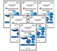 Camomilla Torino Bustine Profumate per Cassetti e Armadi - 4 Sacchetti Profumati - Profumazione Delicata e Duratura - Ideali per Biancheria, Armadi e Cassettigio (Zaffiro: 6 unità)