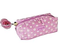 Camomilla trouss beauty in tessuto rosa con piedini bianchi per ragazza