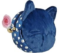 Camomilla Zaino capiente in tessuto leggero con faccino di gatto blu
