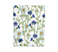 Camomille e fiordalisi ad acquerello, Custodia per laptop in pelle PU, borsa per notebook, custodia per laptop, custodia per tablet