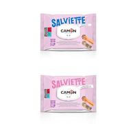 CAMON | BUNDLE Multifragranza TALCO e BREZZA FLOREALE, Salviette Detergenti per Cani e Gatti, 30x20 cm, Confezione da 40 Salviette, Senza Alcool etilico né Parabeni, Made in Italy