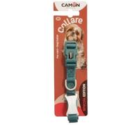 Camon Collare Regolabile Linea Bicolor Verde Acqua Misura 15x250/350 mm