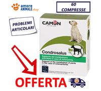 Camon Condrosalus Compresse Per Cani Da 1000 Milligrammi - Confezione Da 60 Compresse - Adatto In Casi Di Osteoartrite, Supporto Del Metabolismo Articolare