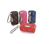 Camon Dispenser trapuntato per sacchetti di cacca, dispenser trapuntato per sacchetti di cacca, dispenser per sacchetti per cacca, dispenser per sacchetti per lo smaltimento dei rifiuti di animali
