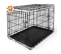 Camon Dog Gabbia pieghevole in Metallo Doppia Porta (62x46x53 cm) - Camon Dog Gabbia pieghevole in Metallo Doppia Porta (62x46x53 cm) - Confezione Da 1 Pezzo