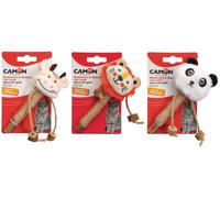 CAMON GATTO GIOCO CON MATATABI, CORDA JUTA & POLIESTERE 14 CM