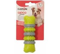Camon Gioco per Cani Osso Massaggiante in Gomma con Effetto Suono 16cm