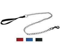 Camon Guinzaglio per Cani con Catena in Acciaio e Manico in Nylon Small