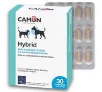 Camon hybrid mangime complementare per ristabilire il corretto PH delle ghiandole lacrimali e salivari nei cani e gatti. Confezione da 30 compresse