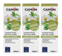 Camon Lozione Occhi Camomilla e Hamamelis per Cani e Gatti 3x100 ml Lo