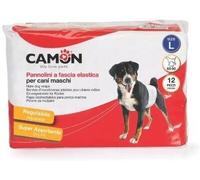 Camon Pannolini a Fascia Elastica per Cani Maschi TAGLIA L 12 pz