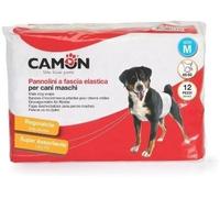 Camon Pannolini a Fascia Elastica per Cani Maschi TAGLIA M 12 pz