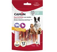 Camon Rolls di Pelle Bovina con Anatra - 6 pezzi da 12 cm