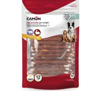 Camon Rolls di Pelle Bovina con Coniglio - 50 pezzi da 12 cm