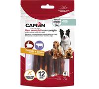 Camon Rolls di Pelle Bovina con Coniglio - 6 pezzi da 12 cm