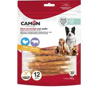 Camon Rolls di Pelle Bovina con Pollo - 30 pezzi da 12 cm