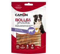 Camon Rolls di Pelle Bovina con Pollo - 6 pezzi da 12 cm