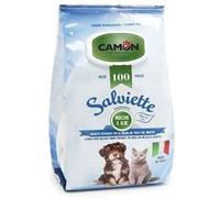 Camon Salviette Detergenti Muschio e Aloe – Maxi 100 pz per Cani e Gatti