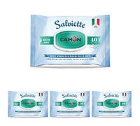 CAMON | Salviette Detergenti per Cani e Gatti, 30x20 cm, Confezione da 160 Pezzi, Fragranza Muschio Bianco, Senza Alcol né Parabeni, Made in Italy