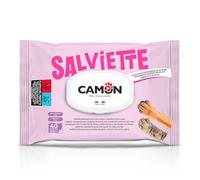 CAMON | Salviette Detergenti per Cani e Gatti, 30x20 cm, Confezione da 40 Pezzi, Fragranza Assoluta di Rose, Senza Alcool etilico né Parabeni, Made in Italy