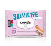 CAMON | Salviette Detergenti per Cani e Gatti, 30x20 cm, Confezione da 40 Salviette, Fragranza Excel, Senza Alcool etilico né Parabeni, Made in Italy