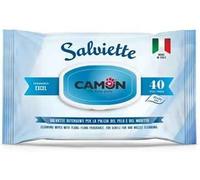 Camon Salviette per cani Amici e Felici pulizia generale odore del mare fresco 40 pz