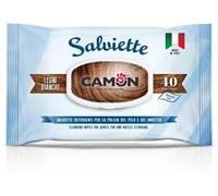 Camon Salviette per cani e gatti – Senza alcool né parabeni – 40 pz 30×20 cm – Legni Bianchi