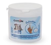 Camon | Salviettine da Dito per Pulizia Denti Cani e Gatti, Box da 50pz, Detergenti e Lenitivi