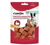 Camon Treats e Snacks per cani - Dadini di coniglio - 80 gr - 1° ORDINE? scegli lo sconto BZR5 / BZR20 + 200 punti fedeltà
