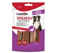 Camon Treats&Snacks Jerky di anatra Snack per cani adulti, 80g