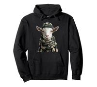 Camouflage Capra Camo Animal Hunter Wildlife Caccia Grafica Felpa con Cappuccio