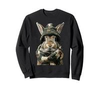 Camouflage Coniglio Camo Animal Hunter Wildlife Caccia Felpa