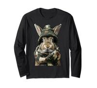 Camouflage Coniglio Camo Animal Hunter Wildlife Caccia Maglia a Manica